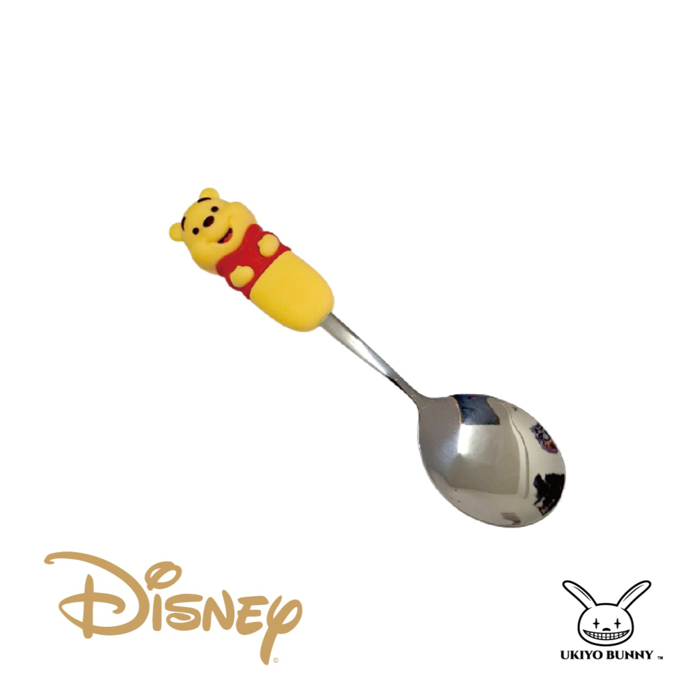 正版 迪士尼不鏽鋼餐具 小熊維尼湯匙 史迪奇餐具 熊抱哥叉子 湯匙叉子 卡通餐具-細節圖6