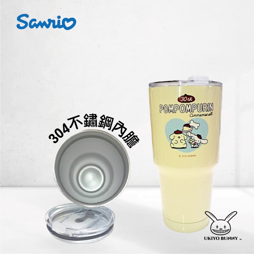 正版 三麗鷗900ml冰霸杯 酷洛米冰霸杯 帕恰狗保溫杯 布丁狗 大耳狗保溫杯 冰霸杯-細節圖2