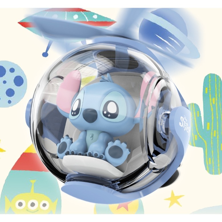 正版 迪士尼飛行球車用薰香 三眼怪薰香 史迪奇 熊抱哥 飛行球薰香 車內薰香 出風口薰香 擴香 車用芳香-細節圖3