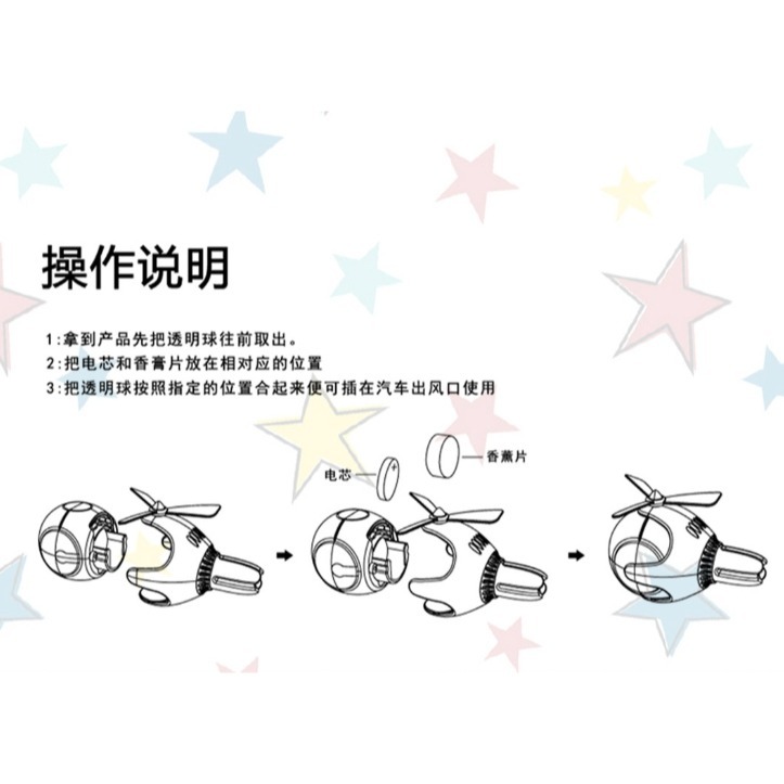 正版 迪士尼飛行球車用薰香 三眼怪薰香 史迪奇 熊抱哥 飛行球薰香 車內薰香 出風口薰香 擴香 車用芳香-細節圖6