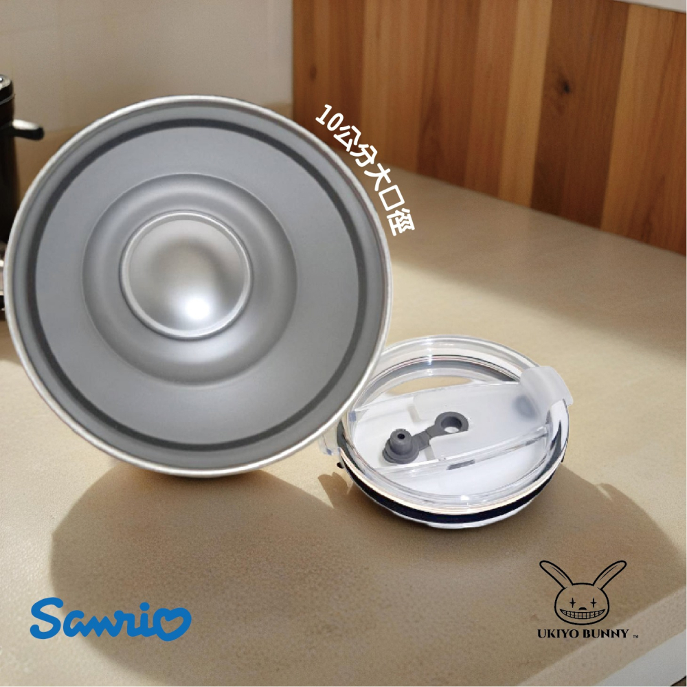 正版 三麗鷗900ml冰霸杯 Hello Kitty 布丁狗 保溫杯 冰霸杯 保冷保溫杯 不鏽鋼保溫杯-細節圖5