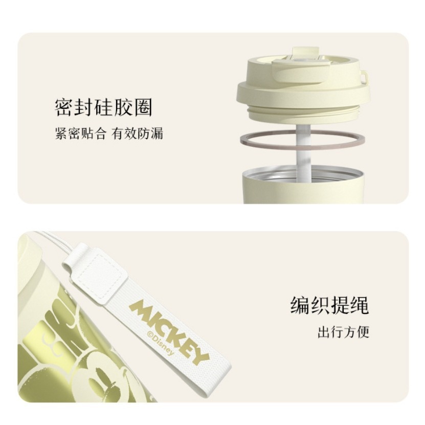 正版 迪士尼520ml不鏽鋼保溫杯 熊抱哥 史迪奇不鏽鋼咖啡杯 316保溫杯-細節圖5