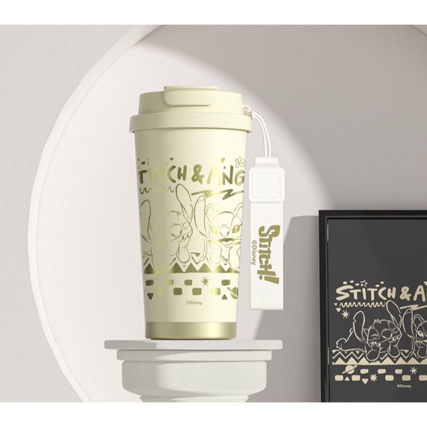 正版 迪士尼520ml不鏽鋼保溫杯 熊抱哥 史迪奇不鏽鋼咖啡杯 316保溫杯-規格圖7