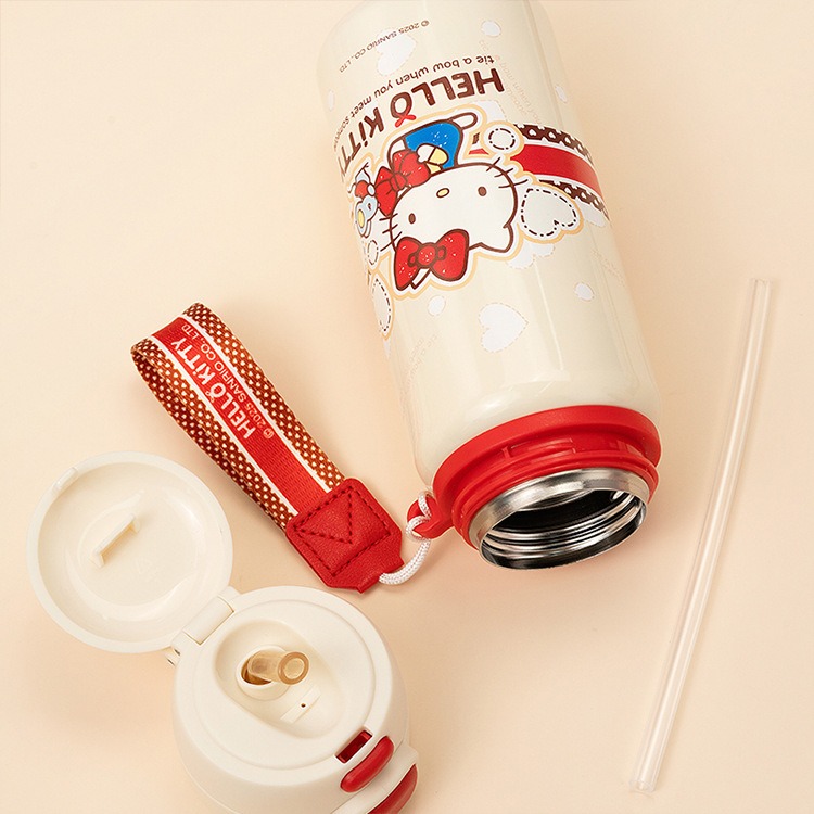 正版 三麗鷗舒馨500ml保溫瓶 Kitty 酷洛米 大耳狗 美樂蒂 保溫杯 316內膽-細節圖3