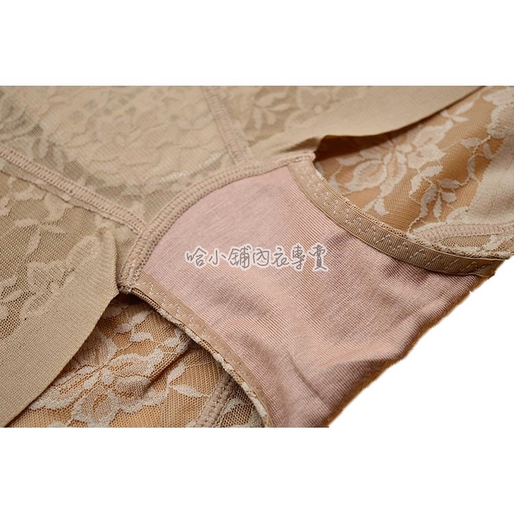 修身提臀無痕緹花塑褲2080 平口美體萊卡棉塑身褲-細節圖2