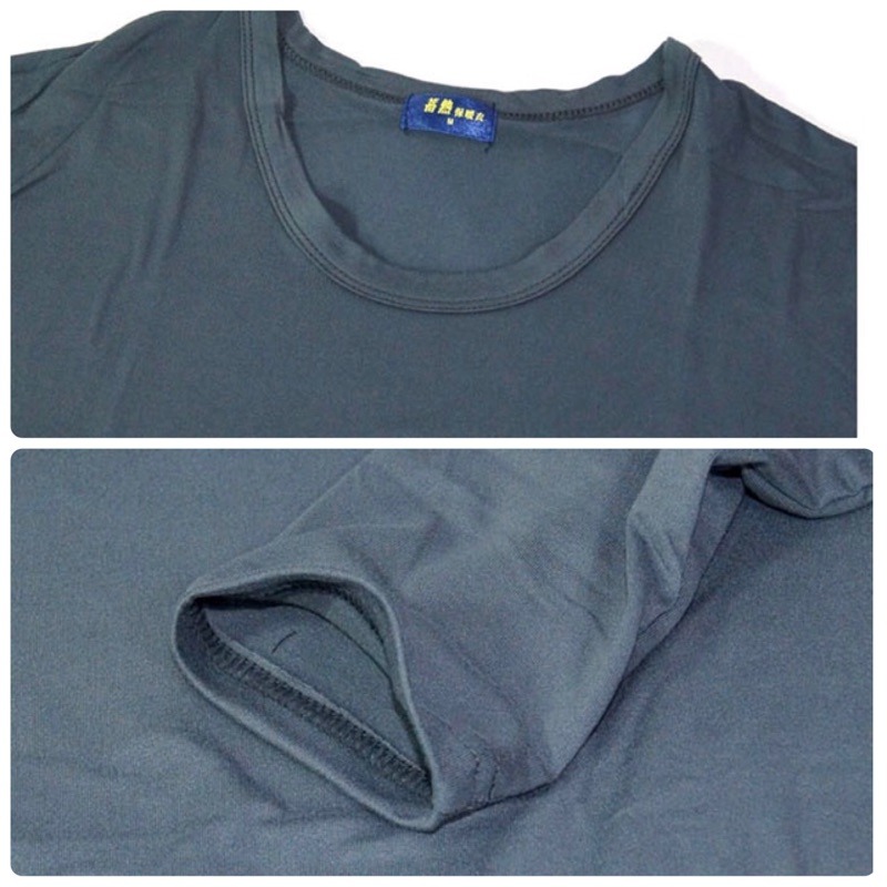 FTZA男性圓領刷毛衣蓄熱保暖衣衛生衣 內外磨毛 另有同款發熱褲衛生褲 三色-細節圖3