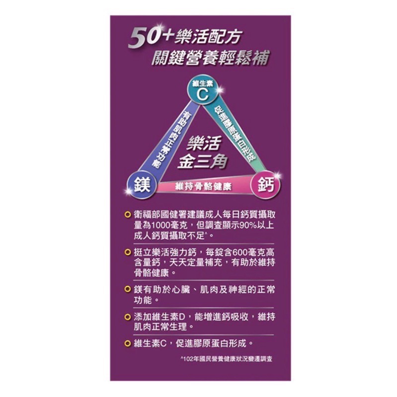 ￼挺立 樂活強力鈣 95錠-細節圖3