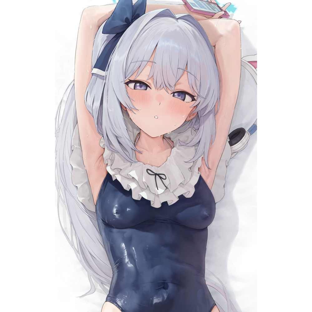 【全新】[少女の杜(晃田ヒカ)] 蔚藍檔案 月雪都子 泳裝 抱枕套 (ブルーアーカイブ 水着 ミヤコ 宮子)-細節圖4