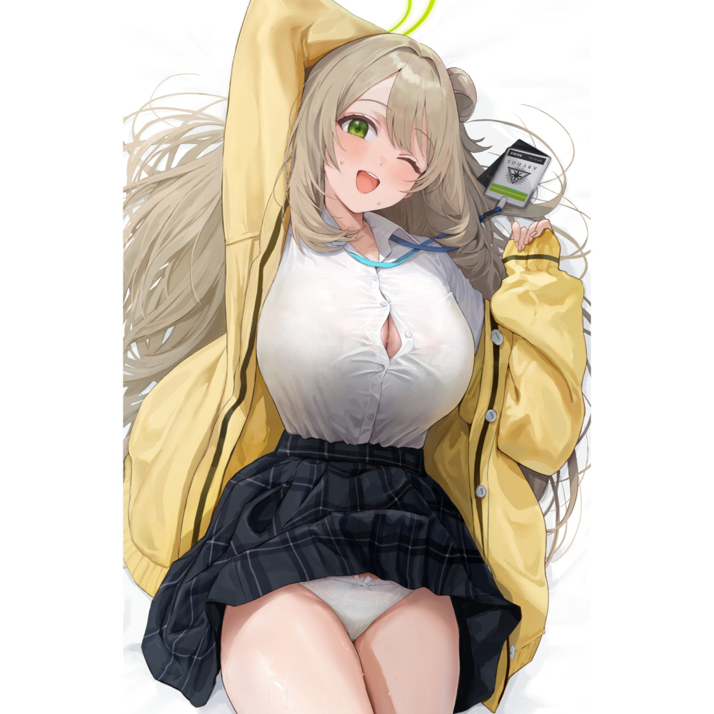 【全新】[少女の杜(晃田ヒカ)] 蔚藍檔案 十六夜野乃美 抱枕套 (ブルーアーカイブ ノノミ)-細節圖2