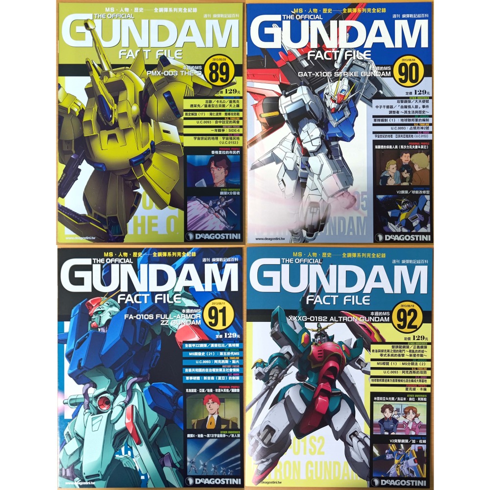 【二手】週刊 第81期~第100期 鋼彈戰記超百科 GUNDAM FACT FILE 中文版-細節圖3