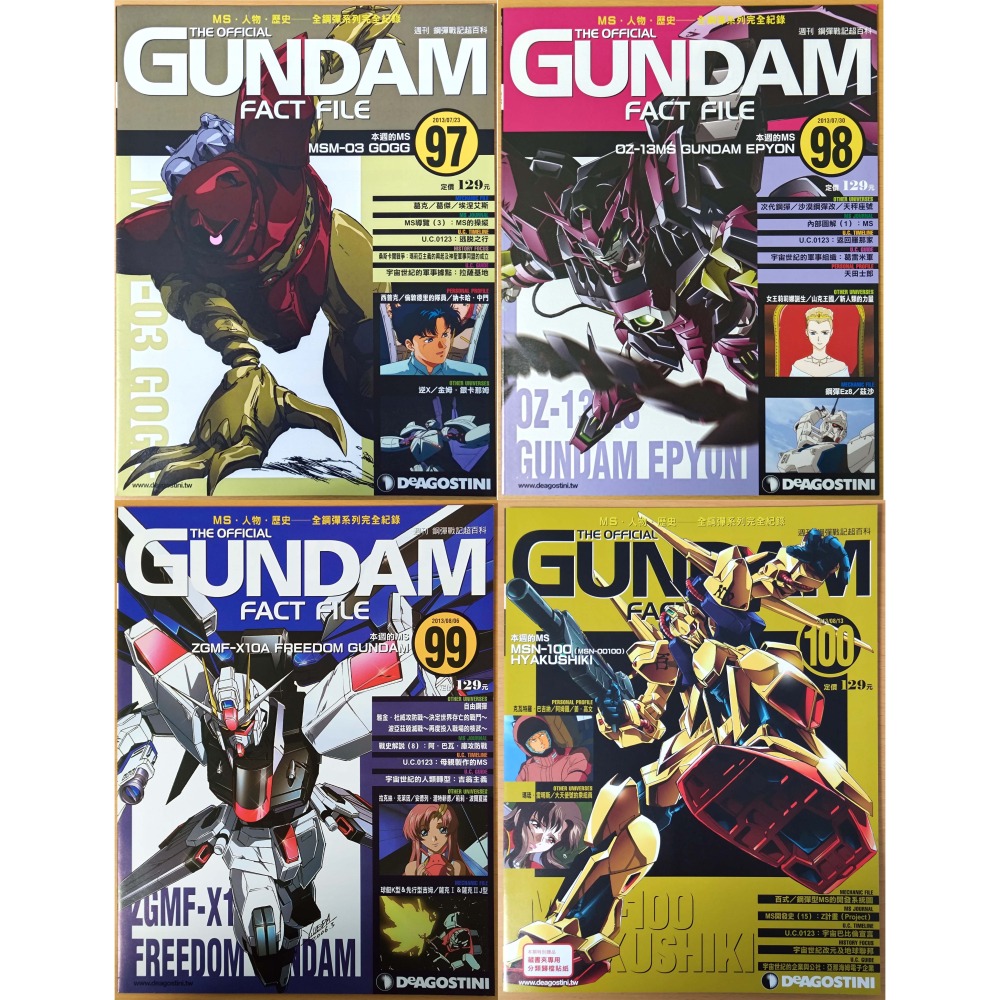 【二手】週刊 第81期~第100期 鋼彈戰記超百科 GUNDAM FACT FILE 中文版-細節圖5