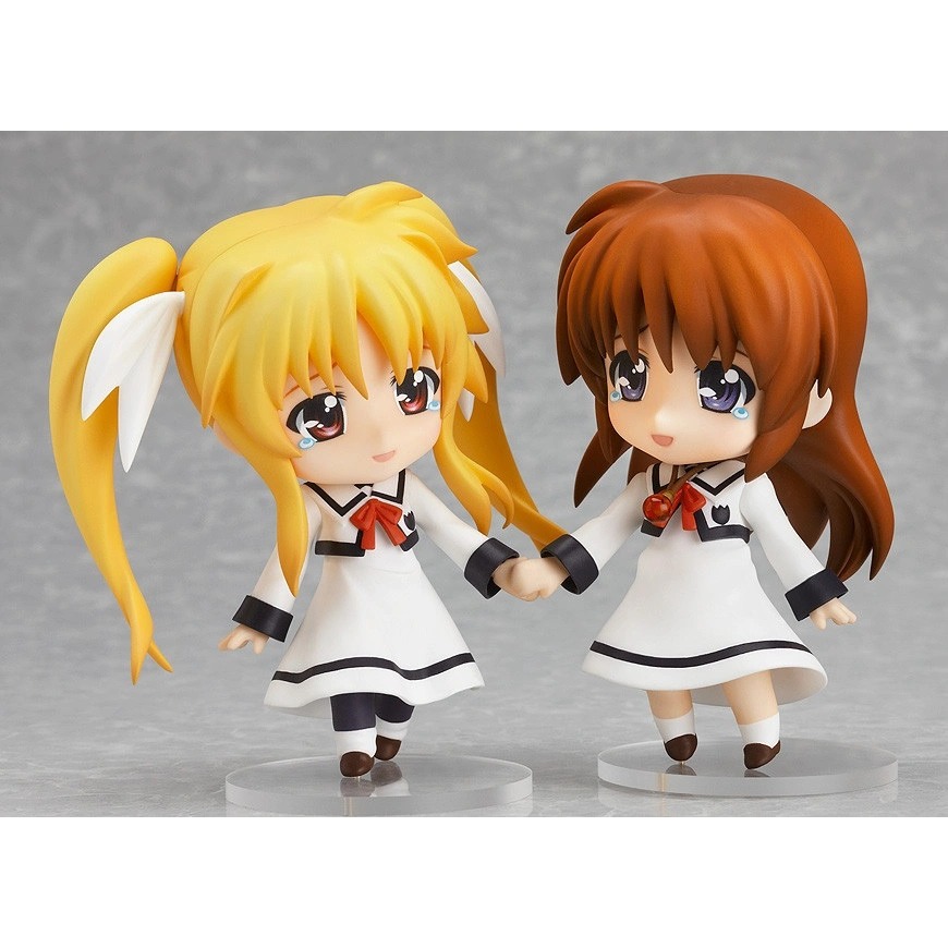 【全新】代理版 GSC WF限定 黏土人 ねんどろいど 254 奈葉 & 菲特 小學 制服Ver. (魔法少女奈葉)-細節圖8