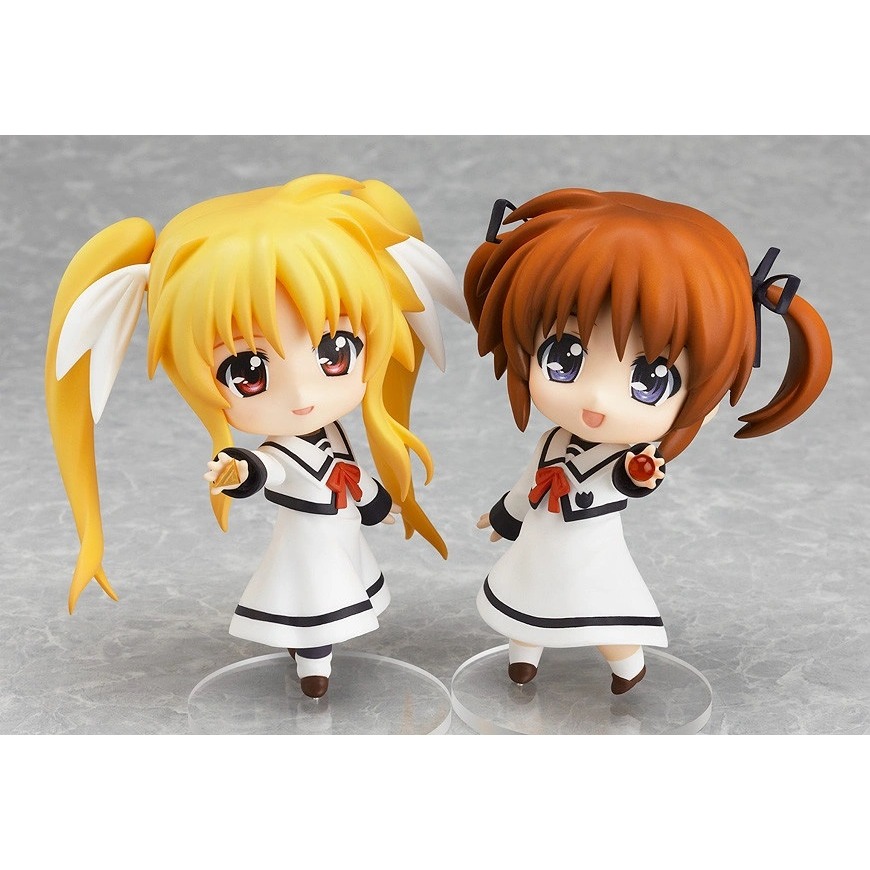 【全新】代理版 GSC WF限定 黏土人 ねんどろいど 254 奈葉 & 菲特 小學 制服Ver. (魔法少女奈葉)-細節圖10