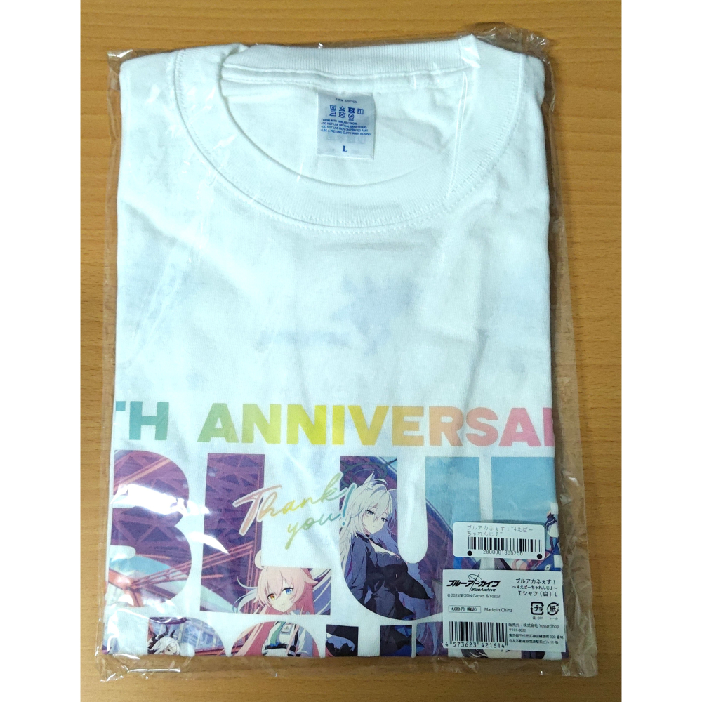 【全新】蔚藍檔案 4周年 ブルアカふぇす！~4えばーちゃれんじ♪~ T恤 白 L號 (ブルーアーカイブ)-細節圖3