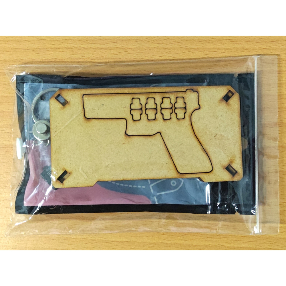 【全新】同人商品 IRON HORUS 雷射切割 DIY 木製組裝模型 (蔚藍檔案 小鳥遊星野 戰術盾牌)-細節圖3