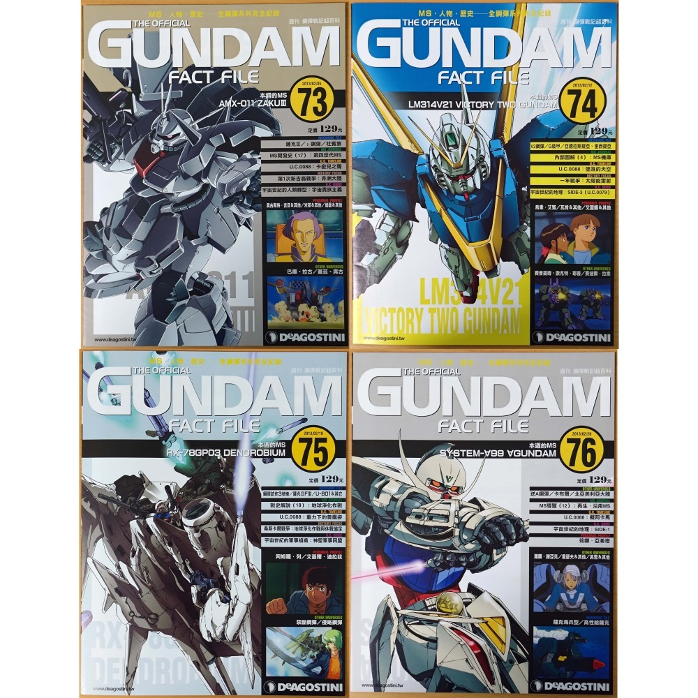 【二手】週刊 第61期~第80期 鋼彈戰記超百科 GUNDAM FACT FILE 中文版-細節圖4