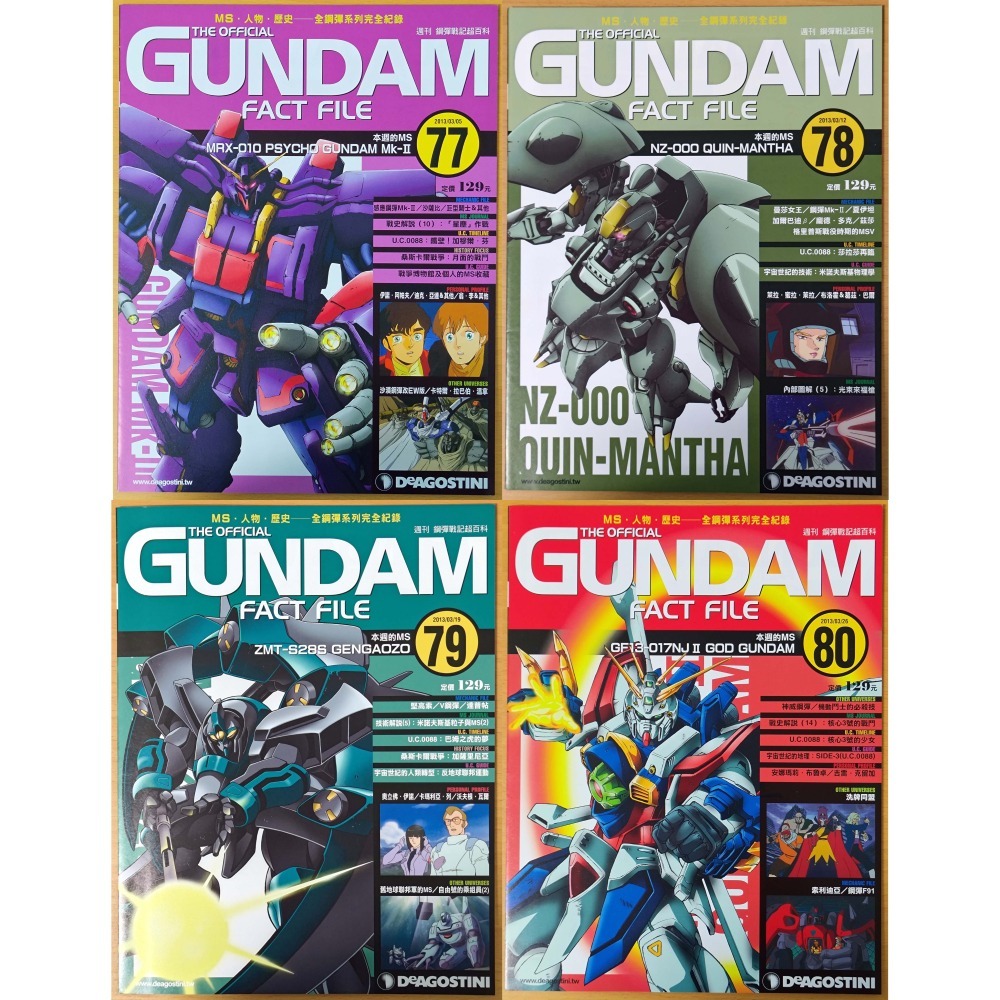 【二手】週刊 第61期~第80期 鋼彈戰記超百科 GUNDAM FACT FILE 中文版-細節圖5