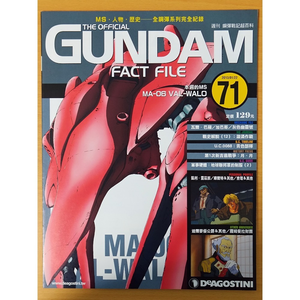 【二手】週刊 第61期~第80期 鋼彈戰記超百科 GUNDAM FACT FILE 中文版-規格圖5