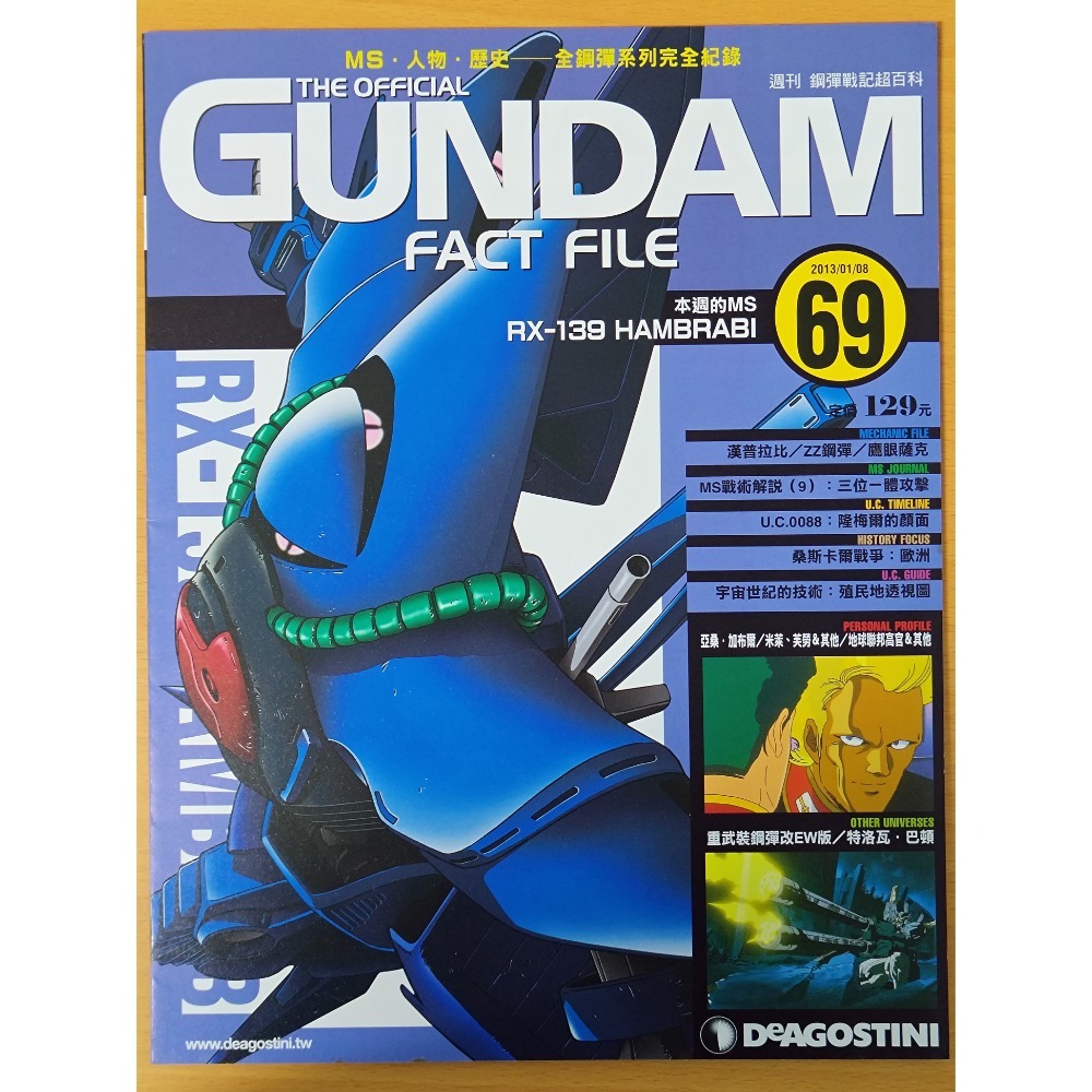 【二手】週刊 第61期~第80期 鋼彈戰記超百科 GUNDAM FACT FILE 中文版-規格圖5
