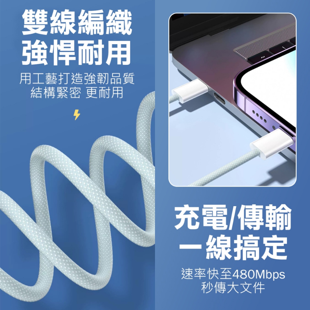 PD 30W快充線 雙Typec 充電線 快充線 pd線 蘋果充電線 傳輸線-細節圖3