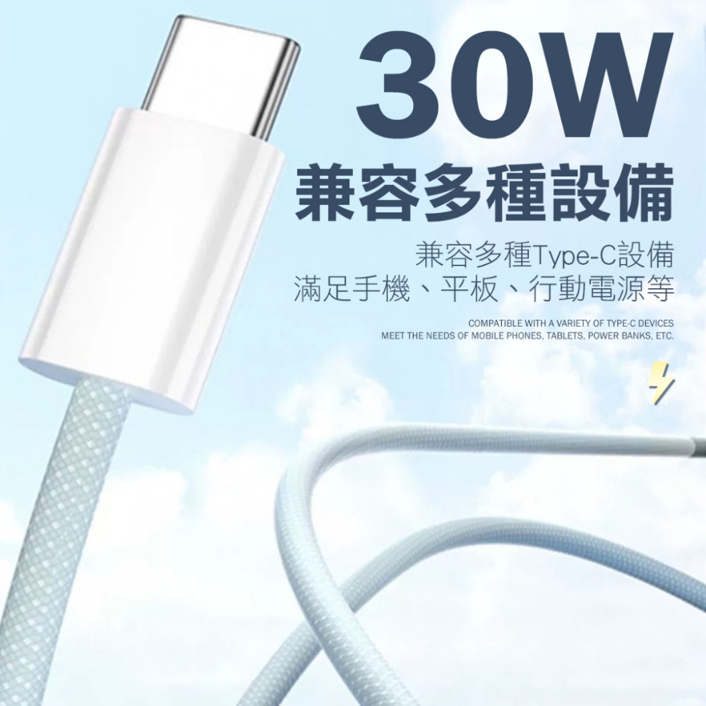 PD 30W快充線 雙Typec 充電線 快充線 pd線 蘋果充電線 傳輸線-細節圖7