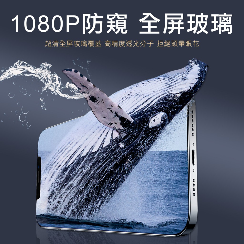iPhone 全系列 防窺 保護貼 螢幕貼 玻璃貼 i16 Pro Max i15 Plus i14 i13 i12 X-細節圖2