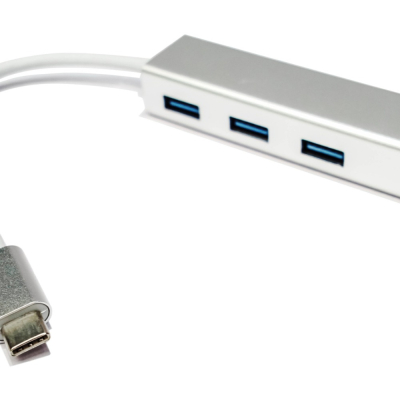 品名: 免驅鋁合金Type-c USB3.0 4埠HUB高速集線器 J-14662