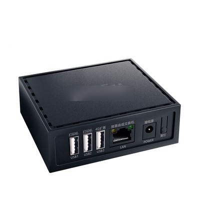 有線分享列印伺服器USB2.0連接埠快速乙太網路列印伺服器(USB*3)(終保)(黑/白) J-14766