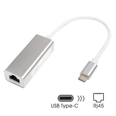 TYPE-C to RJ45 10/100/1000Mps RJ45網卡接頭USB3.1轉網卡 J-14705
