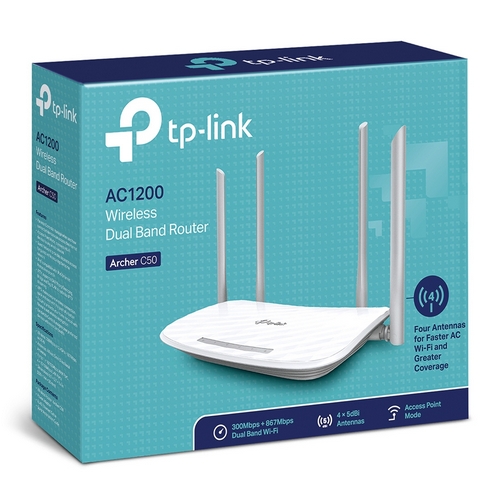 TP-Link Archer C50 AC1200 無線網絡wifi雙頻路由器(分享器) J-14172