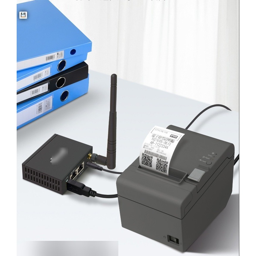 環保包裝無線列印服務器WIFI網絡USB列印伺服器分享器(不支援手機掃描)(USB*2)(黑/白) J-1477-細節圖5