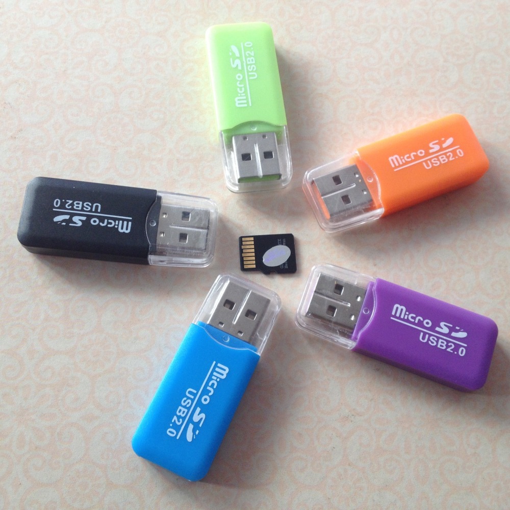 品名: 迷你讀卡器MicroSD/TF讀卡器TF讀卡器(顏色隨機)(support 500GB SD card) J-1-細節圖6