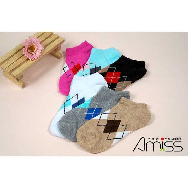 品名: 流行提花少女船襪(混款-款式隨機) J-12612-細節圖4