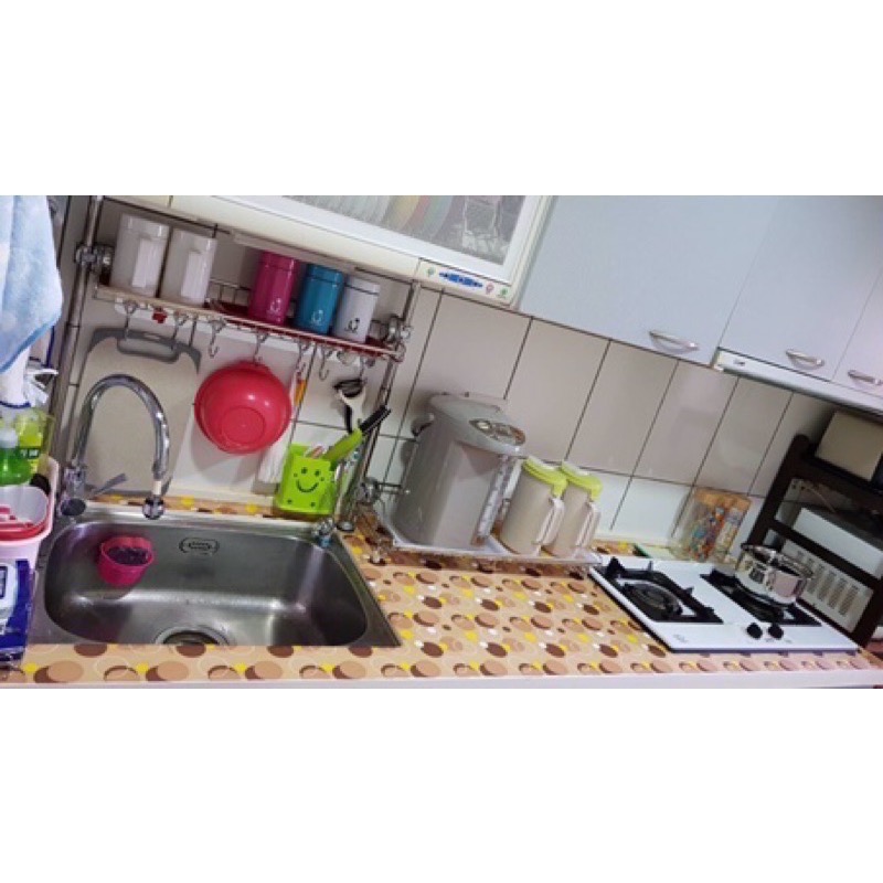 台灣製造 愛潔樂AGL 噴水就黏無膠萬用貼（綜合 可不同花做搭配）廚房壁貼,窗貼-細節圖5