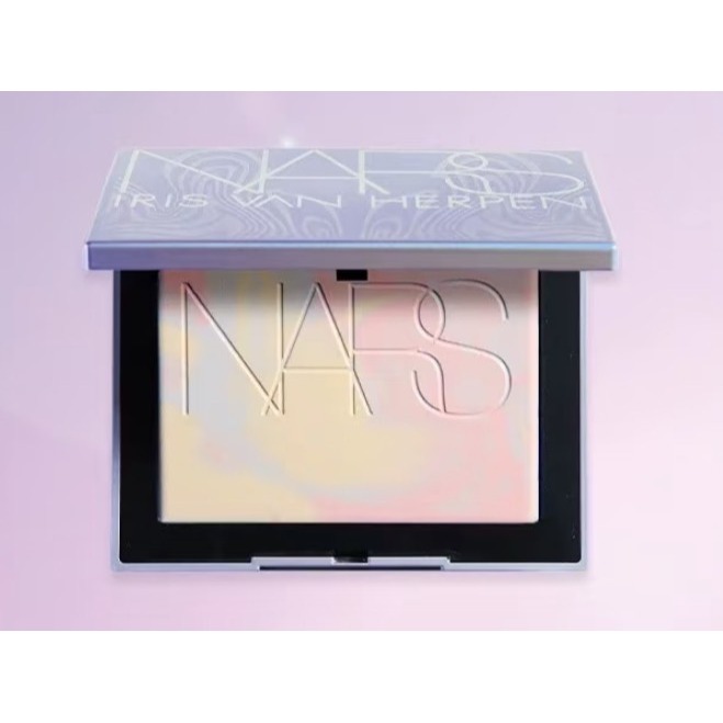 ✿NARS✿ nars 裸光幻彩蜜粉餅 星漾幻境高訂版 月光小白餅 限量色 小白餅 幻彩小白餅 蜜粉餅  定妝 10g-細節圖2