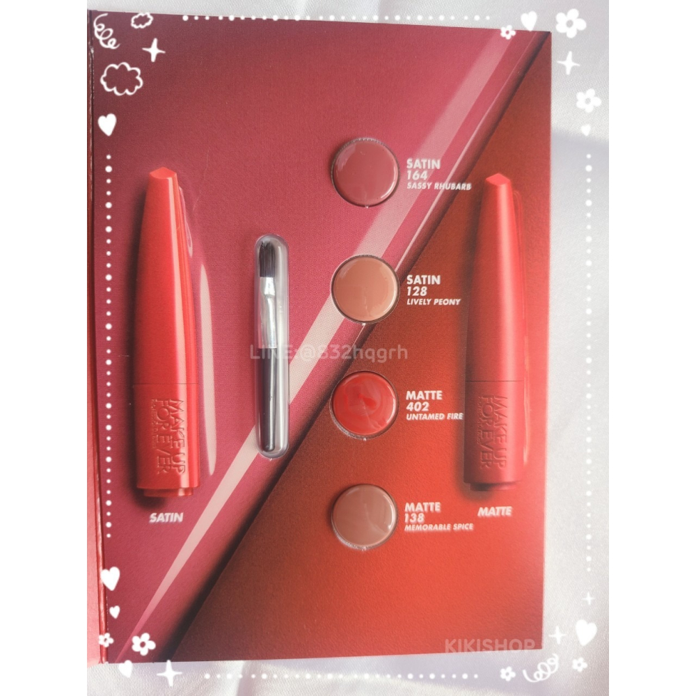 ✿MAKE UP FOR EVER✿make up for ever 藝術大師 熾熱玩色唇膏 試色卡 試用包 唇膏 口紅-細節圖2