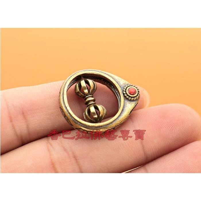 純銅時來運轉(旋轉金剛杵)吊墜-細節圖3