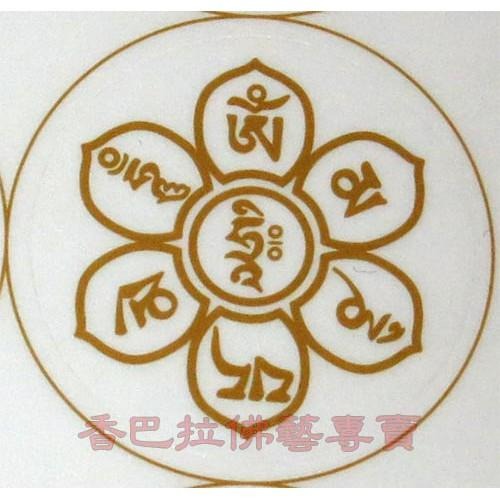 六字真言(觀音心咒)咒輪透明貼紙 / 一組6個圓-細節圖2