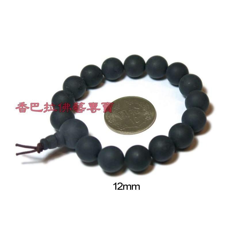 天然全黑藥珀(靈草珀)佛珠手串 / 帶香氣-細節圖2