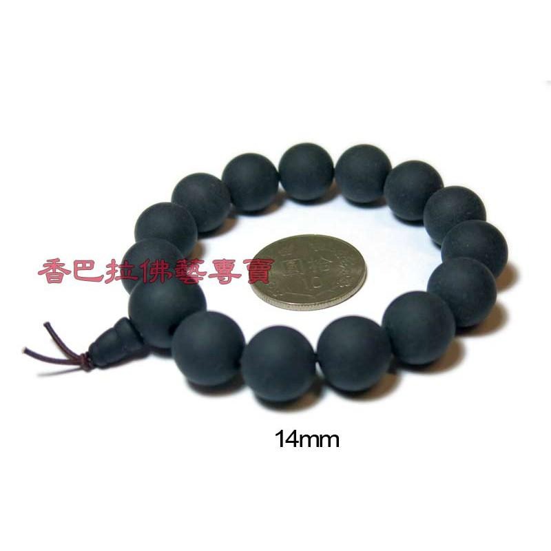 天然全黑藥珀(靈草珀)佛珠手串 / 帶香氣-細節圖3