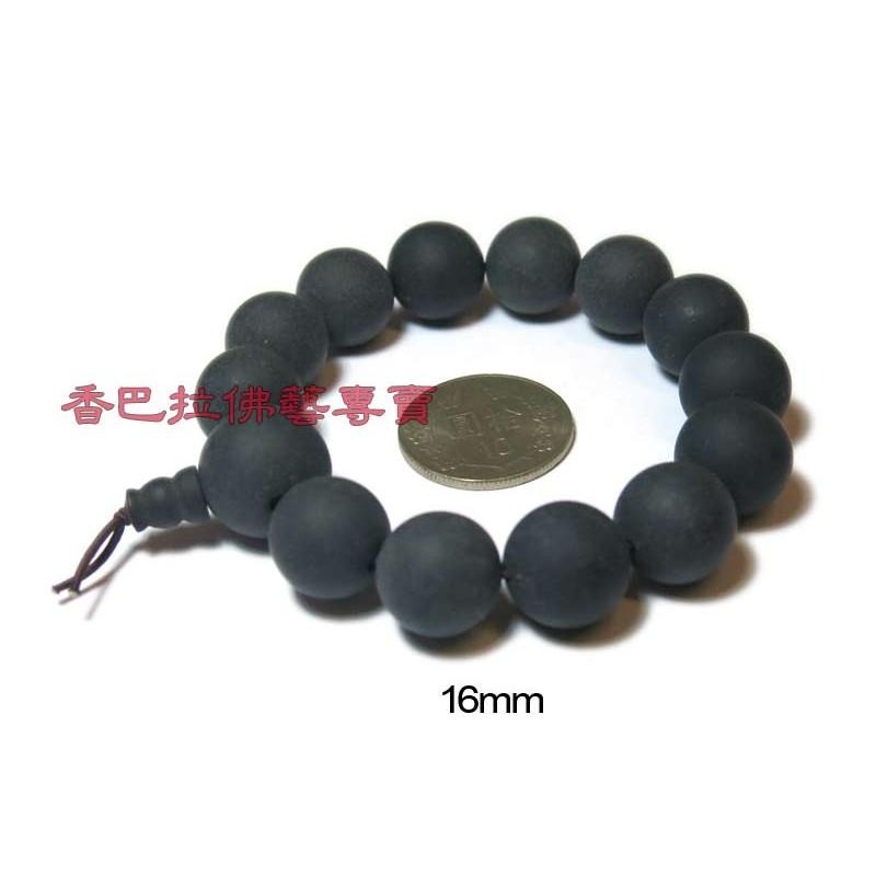 天然全黑藥珀(靈草珀)佛珠手串 / 帶香氣-細節圖4