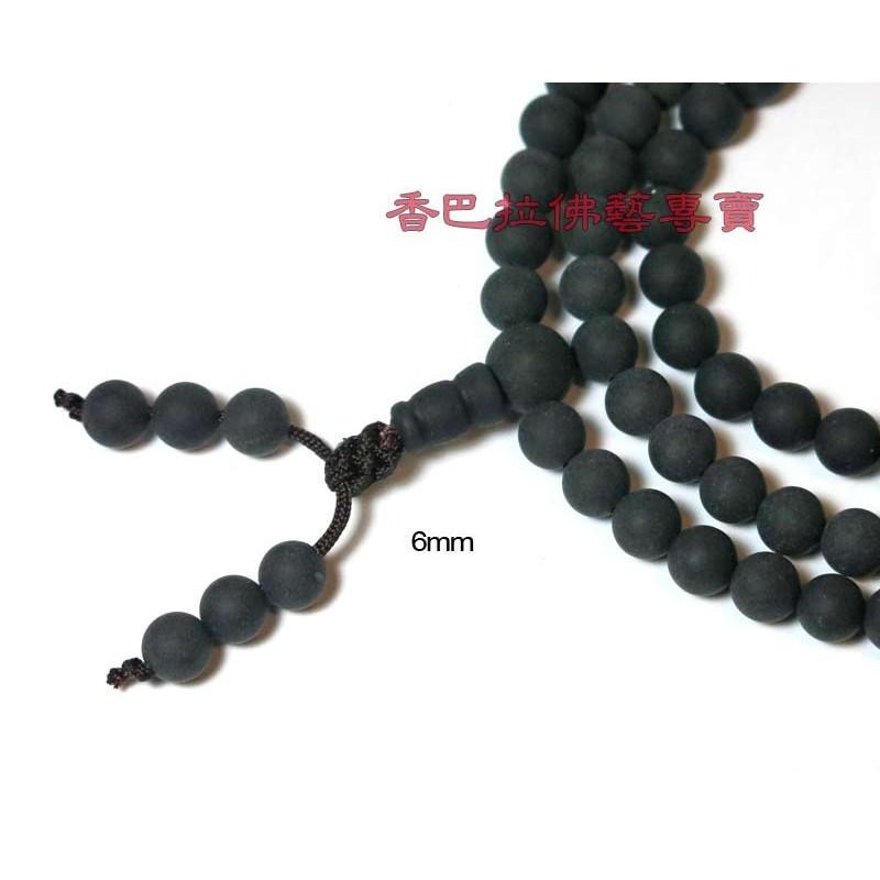 天然全黑藥珀(靈草珀)長串佛珠 / 帶香氣-細節圖3