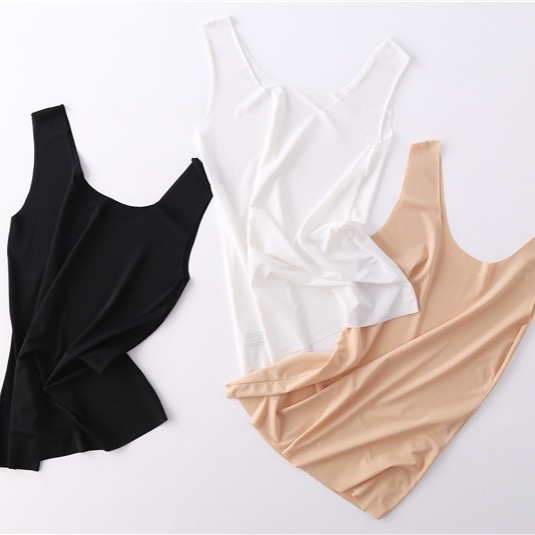 《中壢平鎮現貨》冰絲涼感背心 加大冰絲涼感 中大碼無痕冰絲 顯瘦背心 運動背心 加大碼背心 中大碼涼感 夏季涼感-細節圖2