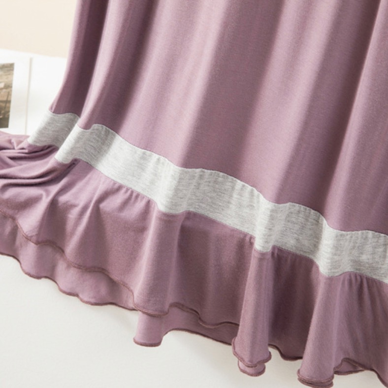 《中壢平鎮現貨》莫代爾睡衣 中大尺碼睡衣 加大碼睡衣 居家服 顯瘦睡衣 顯瘦居家服 顯瘦莫代爾 孕婦睡衣 孕婦可穿-細節圖2