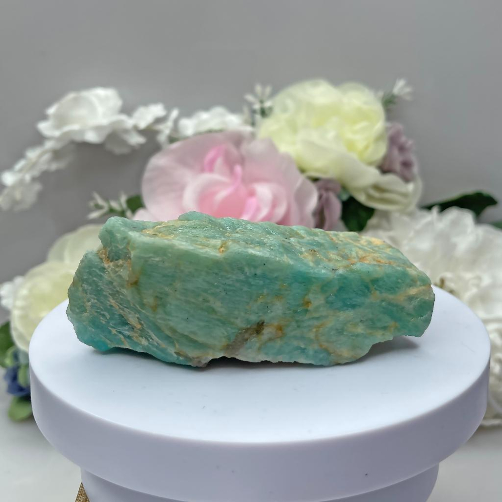 OLINA DESIGN純天然天河石能量原礦石 亞馬遜石 原石塊 原礦100*40*35mm-細節圖2