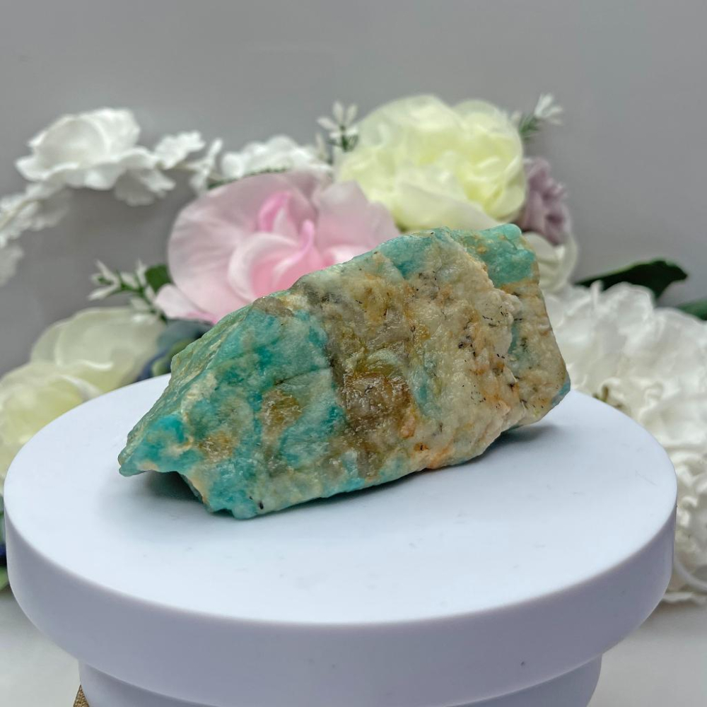 OLINA DESIGN純天然天河石能量原礦石 亞馬遜石 原石塊 原礦100*40*35mm-細節圖8