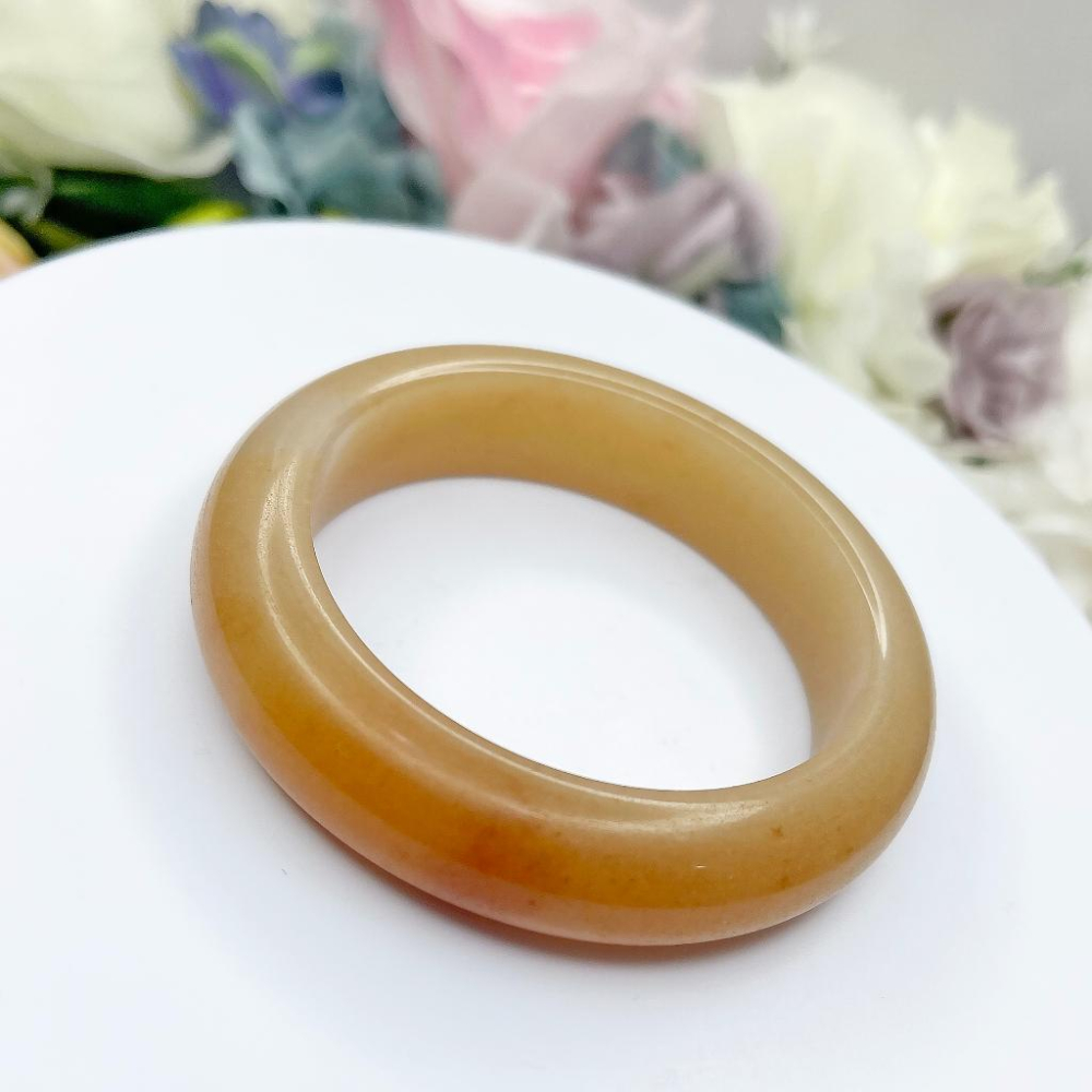 NO.110絕美滿糖俏紅焦糖鐲 佘太翠玉 內徑 56MM 圈口手鐲 手環 尺寸:內徑52*寬14.7*厚9.3MM-細節圖4