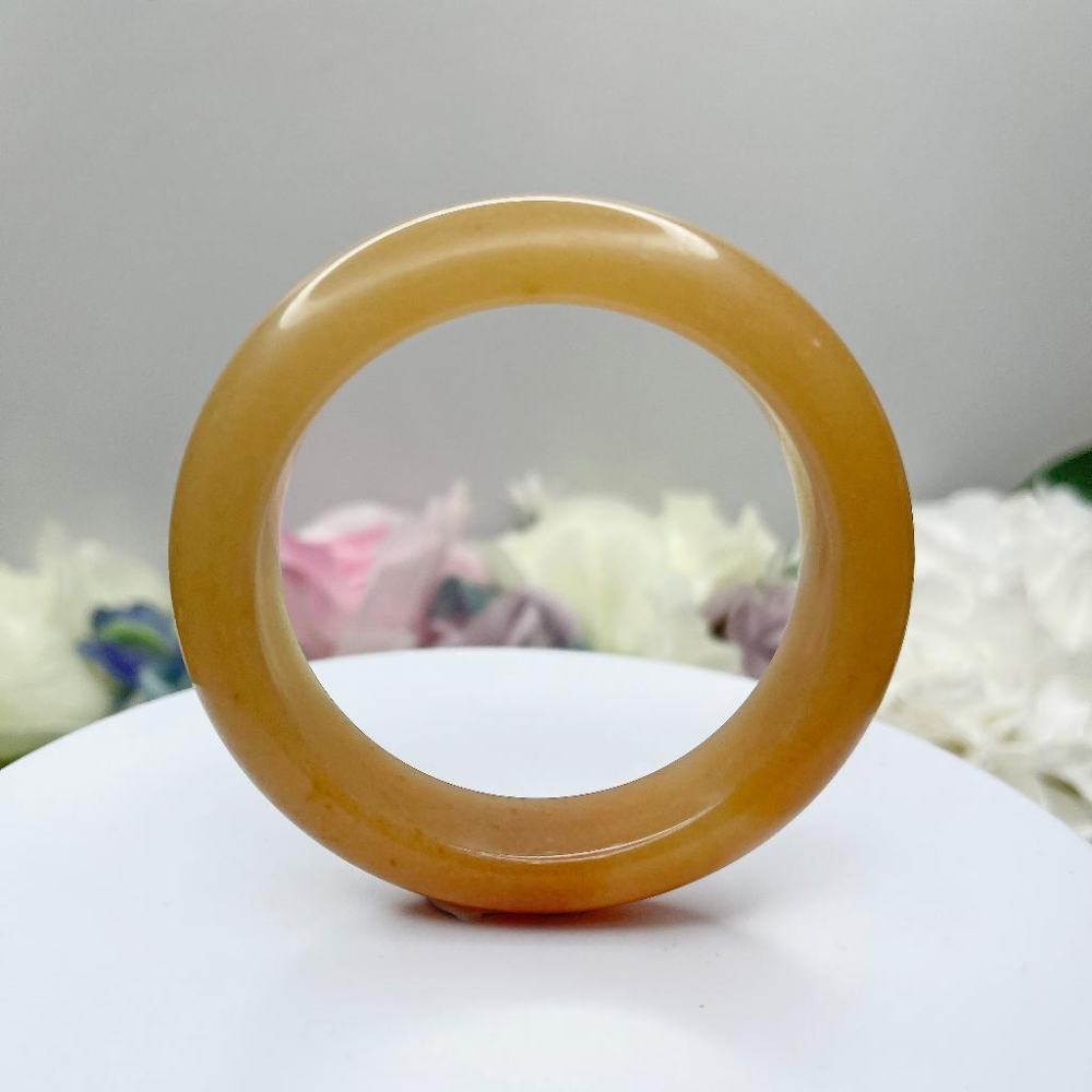 NO.110絕美滿糖俏紅焦糖鐲 佘太翠玉 內徑 56MM 圈口手鐲 手環 尺寸:內徑52*寬14.7*厚9.3MM-細節圖8