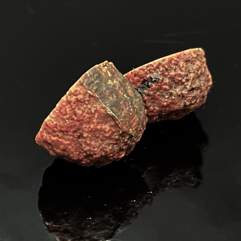 稀有水晶瑪瑙共生聚寶盆 戰國紅瑪瑙蛋 28*23*21MM-細節圖4