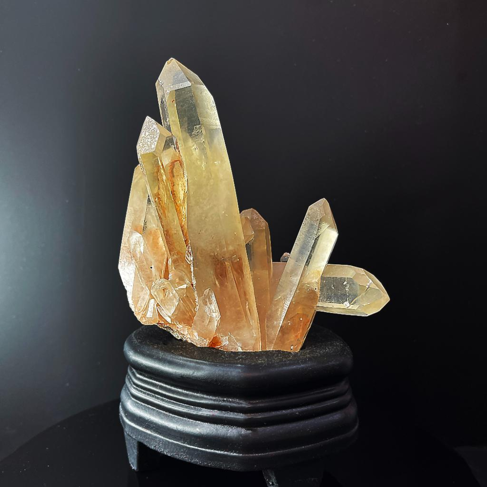 純天然珍貴黃水晶簇  馬達加斯黃水晶原礦石 水晶簇 財富能量 可掛靈擺 戒指 項鍊 手串 淨化補充能量神器-細節圖6